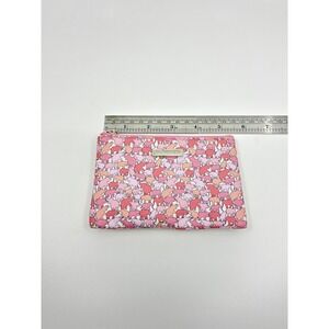 Jim Thompson change purse tissue pouch silk elephant print pink peach